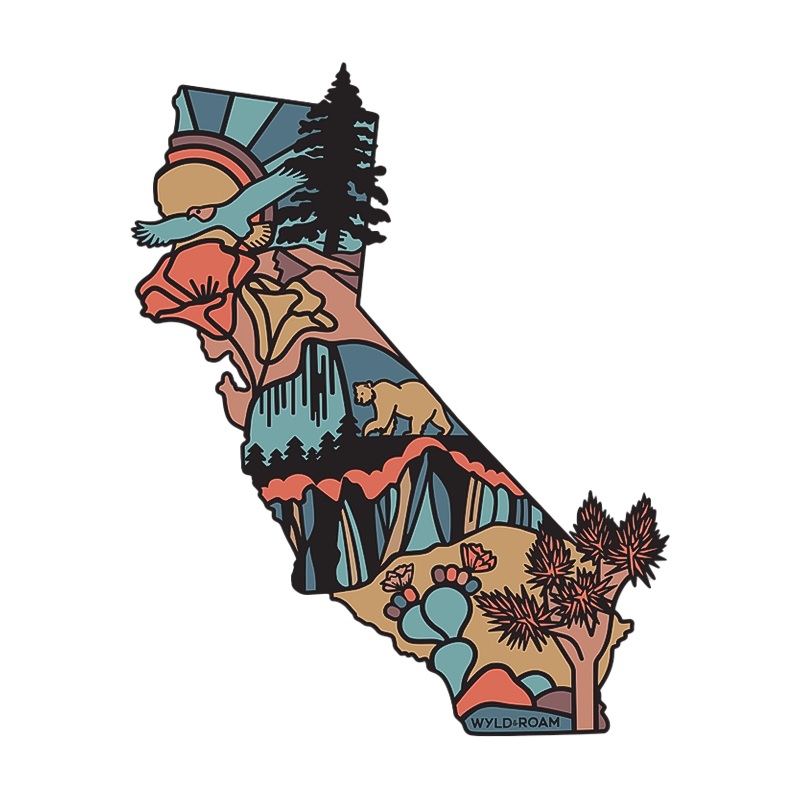 California Golden State Sticker