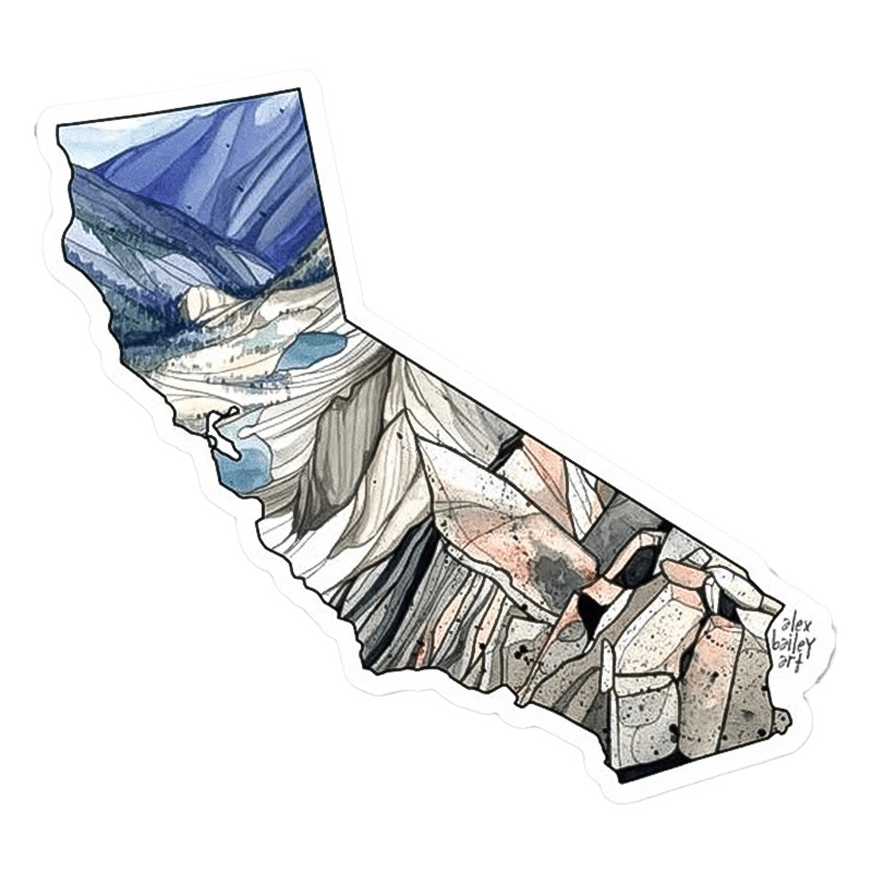 California Sticker with Bear Creek Spire