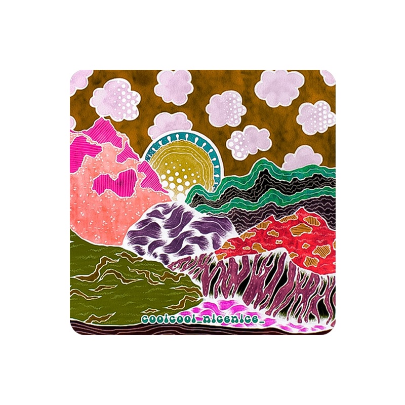 Cool Cool Nice Nice Mountainscape Sticker