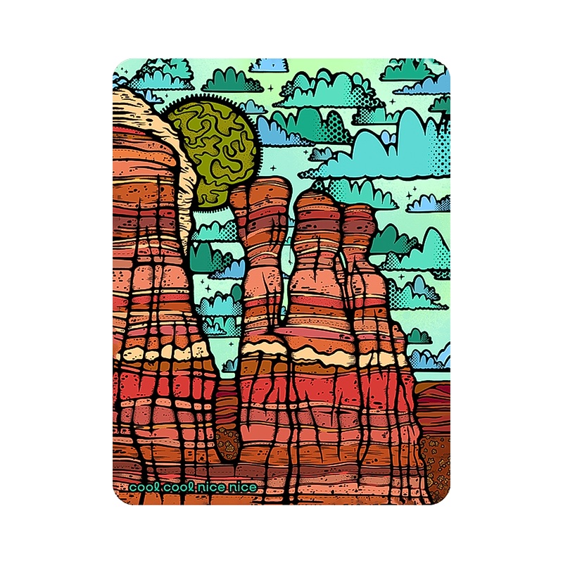 Cool Cool Nice Nice Sandy Towers Sticker