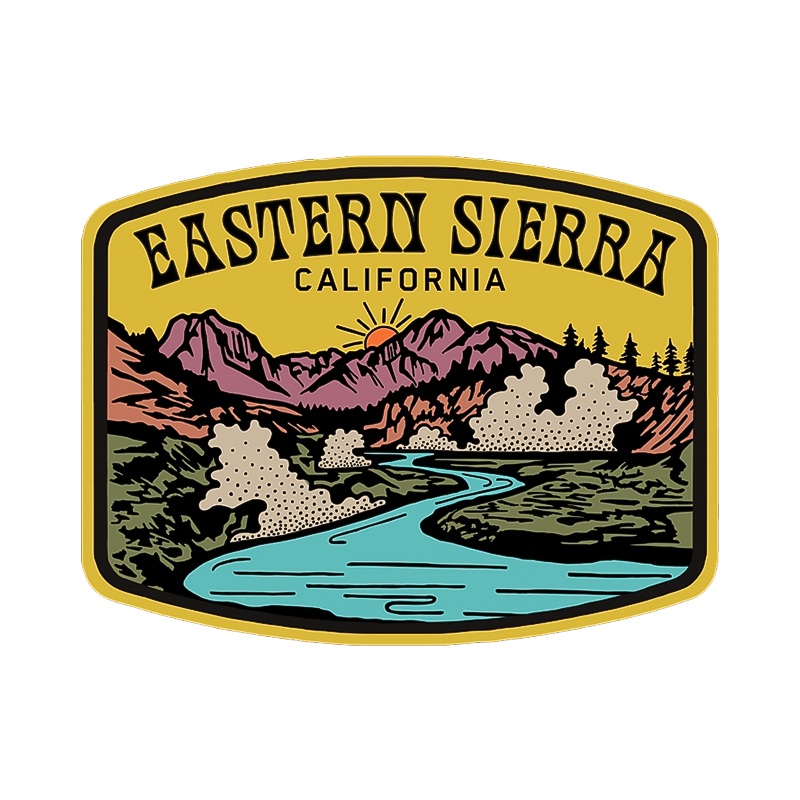 Eastern Sierra Hot Creek Geological Site Sticker