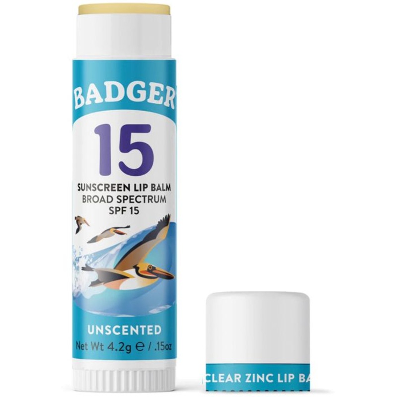 Badger Clear Zinc Lip Balm SPF 15