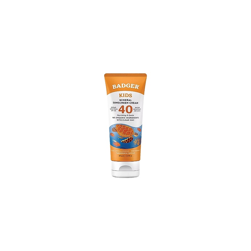 Badger Mineral Kids Sunscreen Cream - SPF 40
