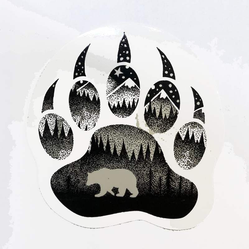 Bear Paw Sticker