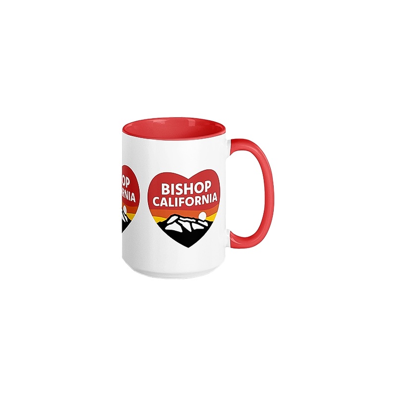 Bishop California Heart Mug
