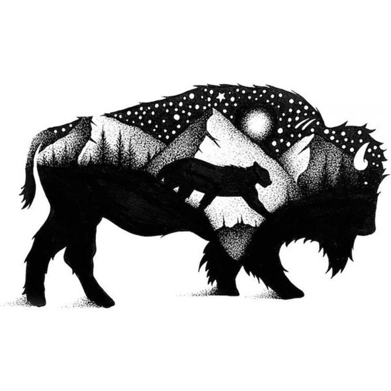 Bison Sticker