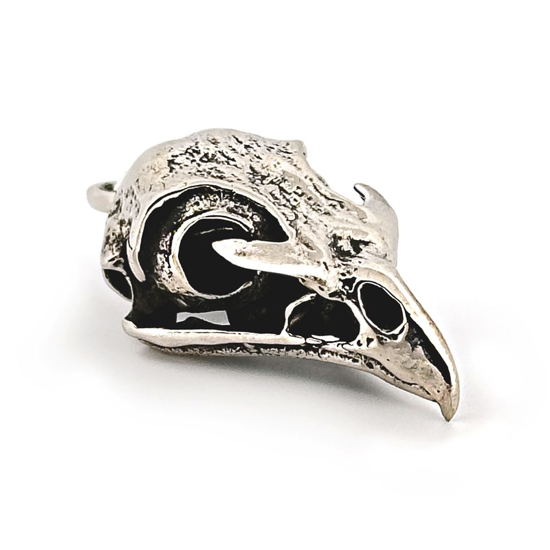 Red-Tailed Hawk Skull Pendant