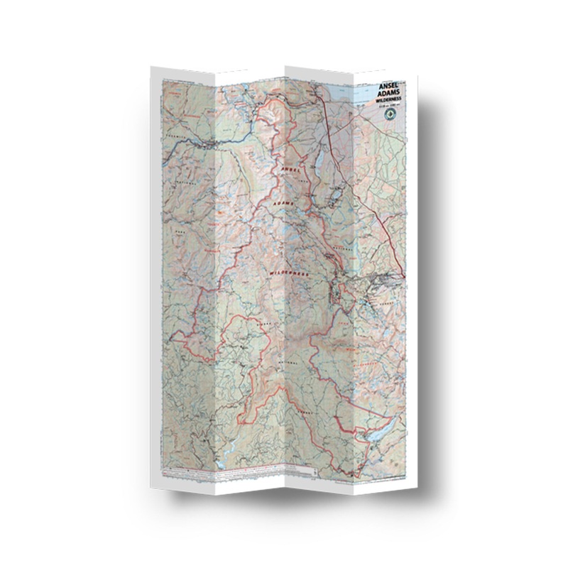 Tom Harrison Ansel Adams Wilderness Trail Map