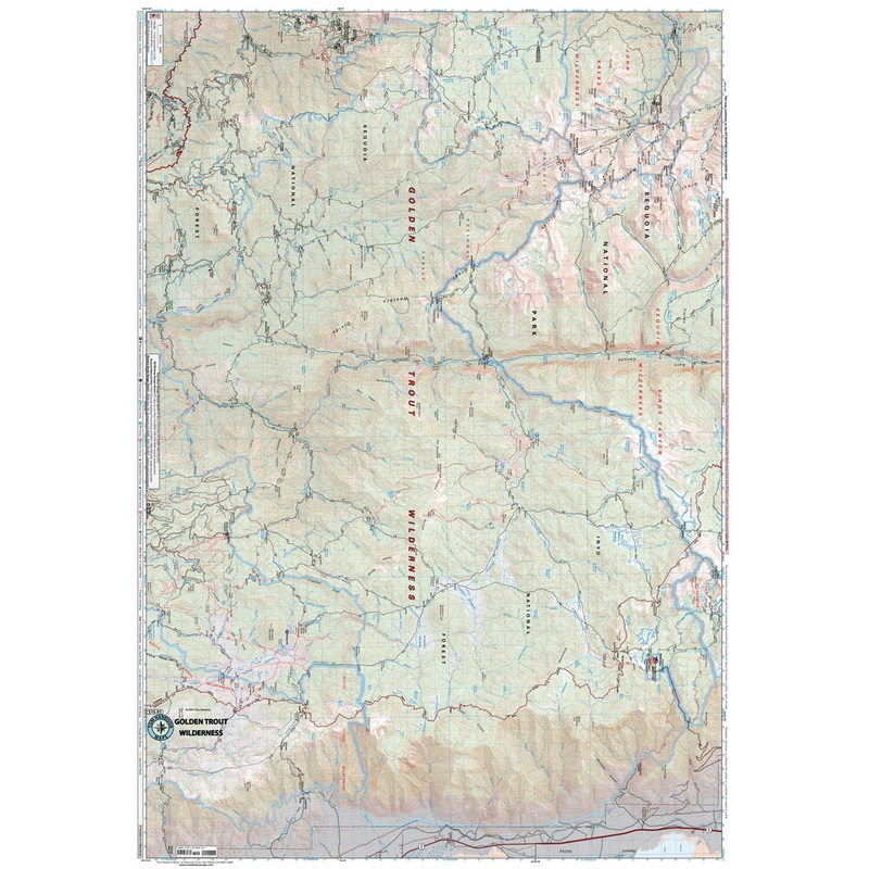 Tom Harrison Golden Trout Wilderness Trail Map