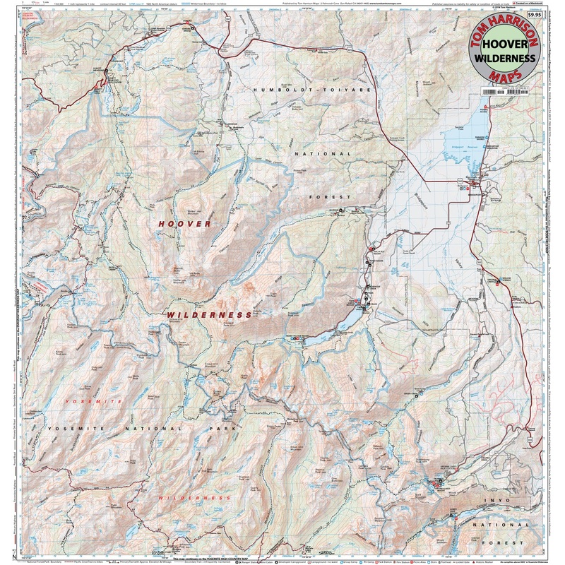 Tom Harrison Hoover Wilderness Trail Map