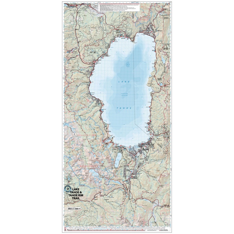Tom Harrison Lake Tahoe Area Map