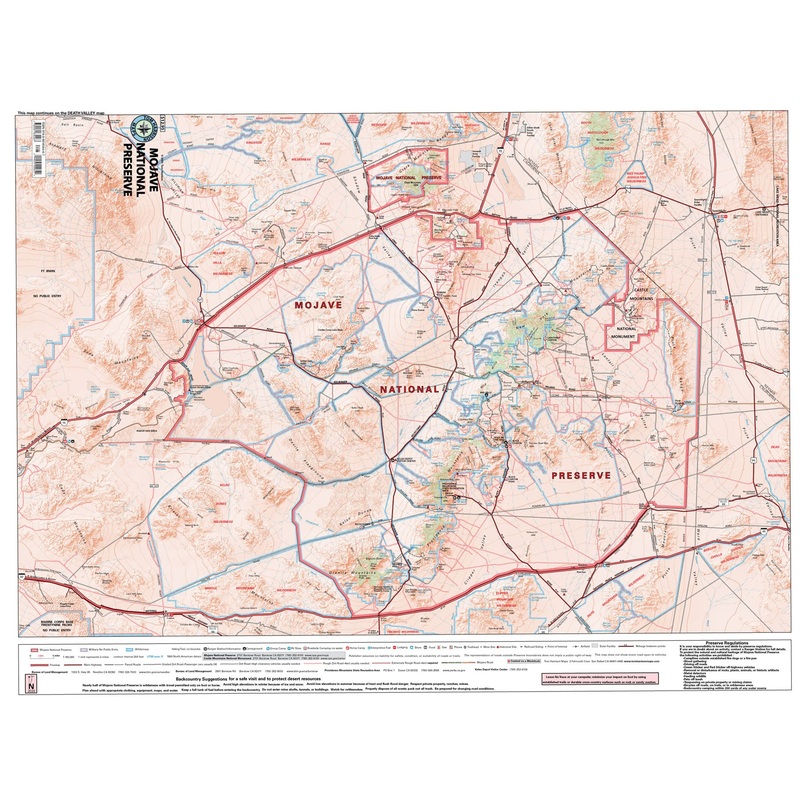 Tom Harrison Mojave Preserve Map