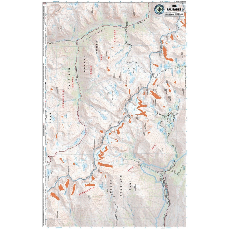 Tom Harrison Palisades Wilderness Trail map