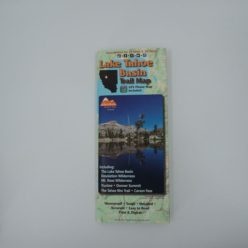 Adventuremaps Lake Tahoe Map