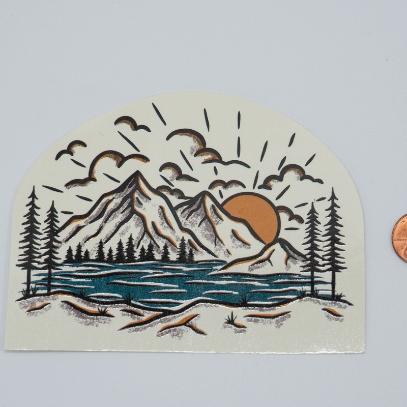 Liberty Mountain Art Sunrise Sticker