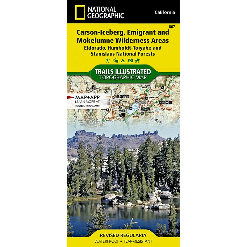 National Geographic Maps: Carson-Iceberg, Emigrant, and Mokelumne Wilderness Areas Map [Eldorado, Humboldt-Toiyabe, and Stanislaus National Forests]