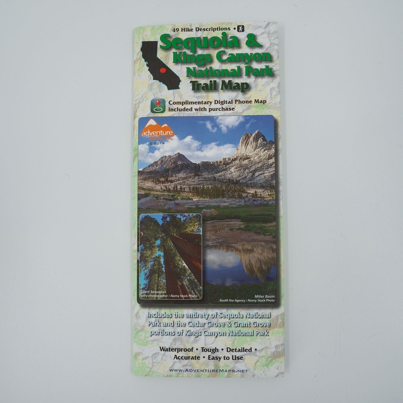 Sequoia National Park Trail Map