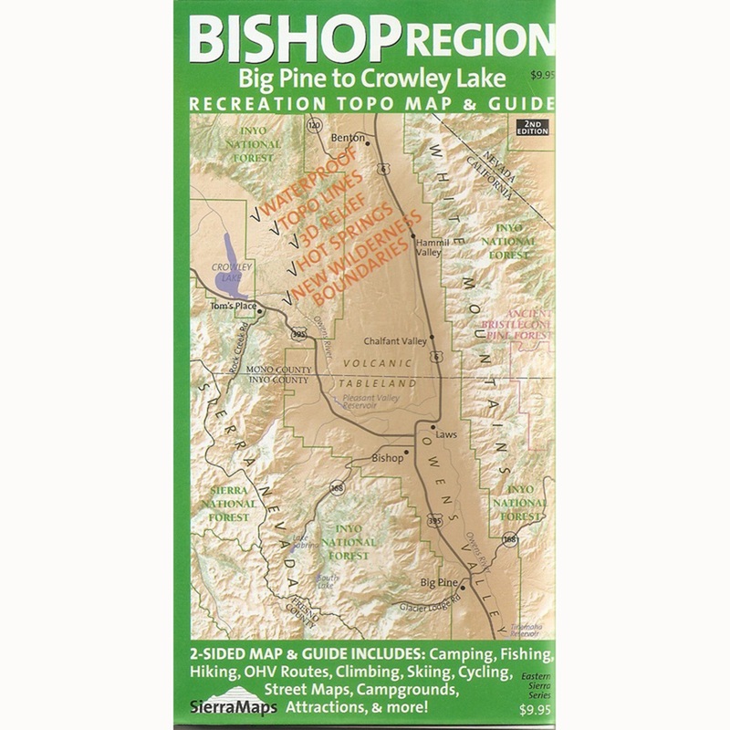 Sierramaps Bishop Region Map