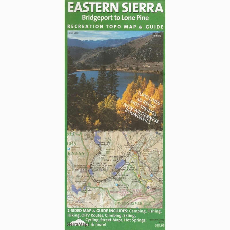 Sierramaps Eastern Sierra Recreation Map
