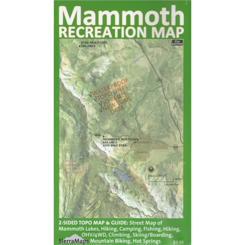Sierramaps Mammoth Recreation Map