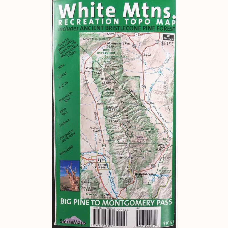 Sierramaps White Mountains Map