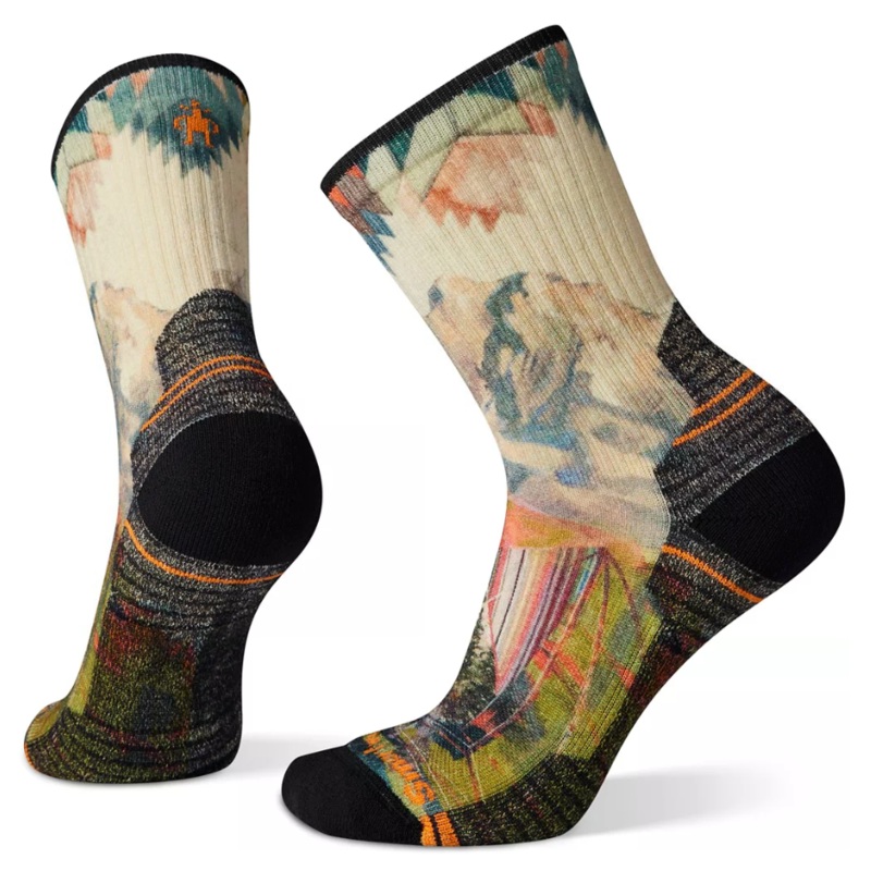 Smartwool Women's Hike Light Cushion Mountain Print Crew Socks
