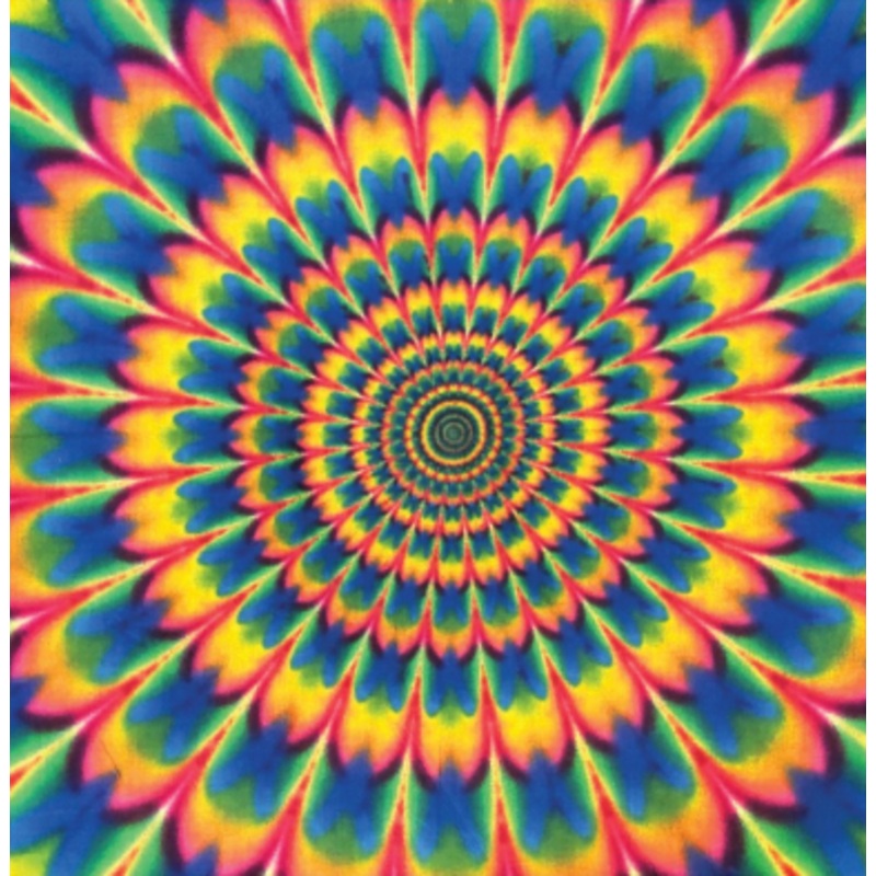Bandana Tie Die Psychedelic