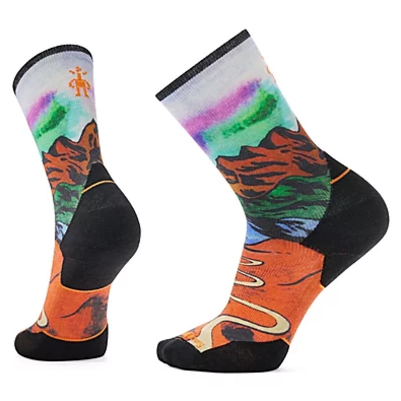 Smartwool Run Singletrack Print Crew Sock