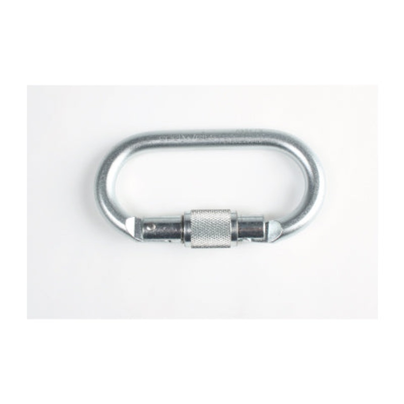 Steel Oval Carabiner with screw gate