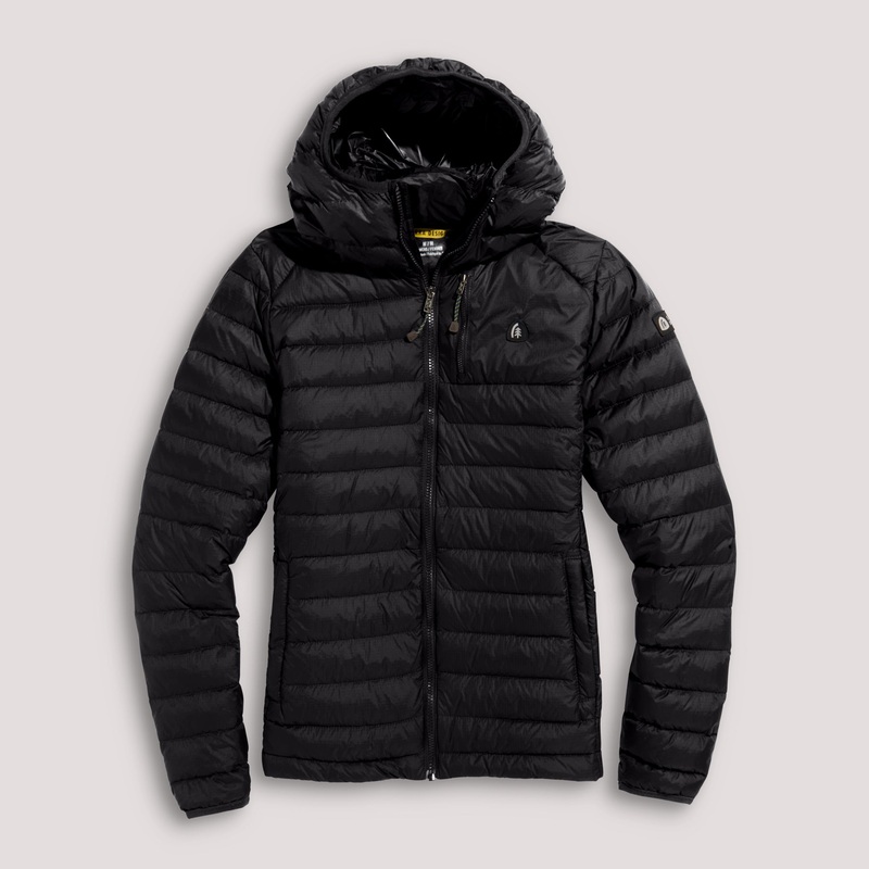 W Whitney Down Hoodie Black