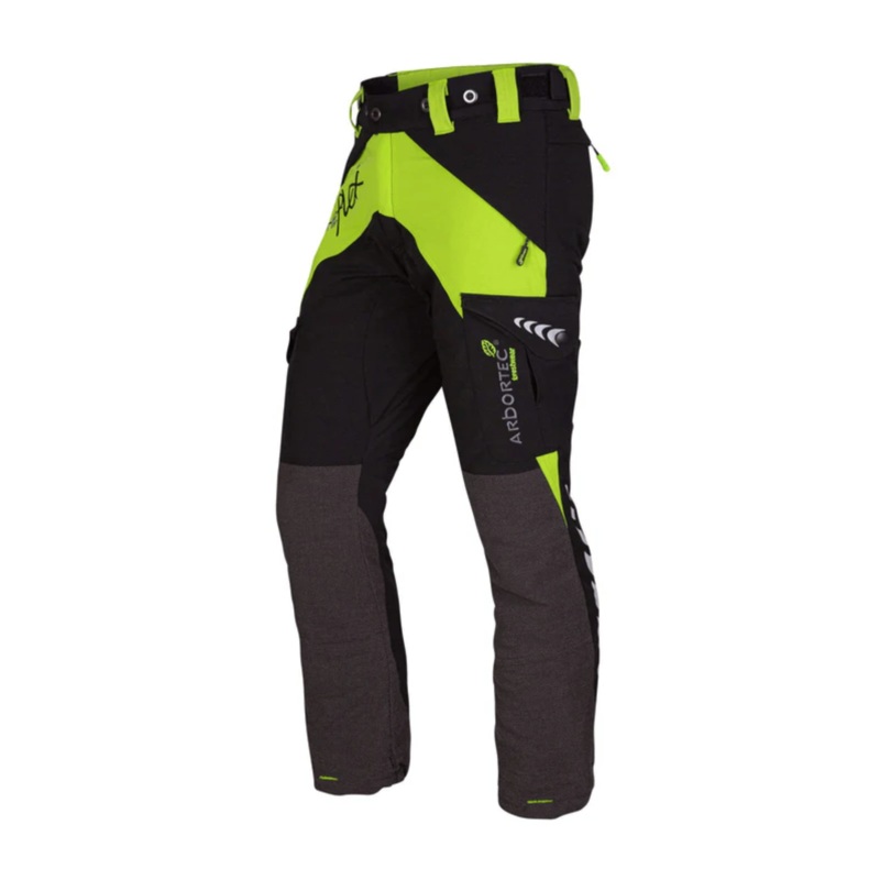 Breatheflex Chainsaw Trousers Lime Female Design Type A