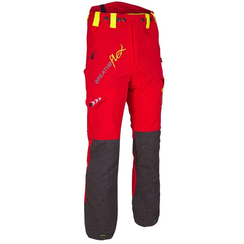 Breatheflex Chainsaw Trousers Red Type C