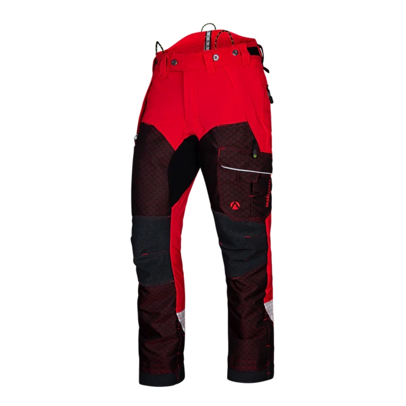 Breatheflex Pro Deep Forest Chainsaw Trousers Type C Red