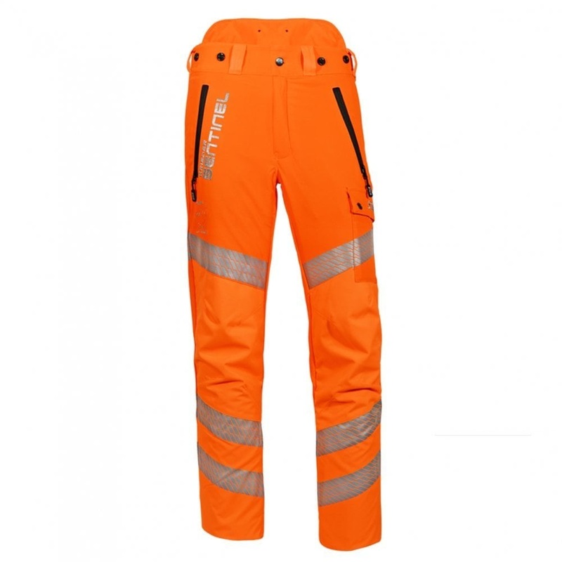 Sentinel Rail Hi-Viz Orange Chainsaw Trousers Type C