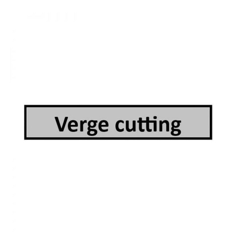 Verge Cutting PPE Road Sign Variant