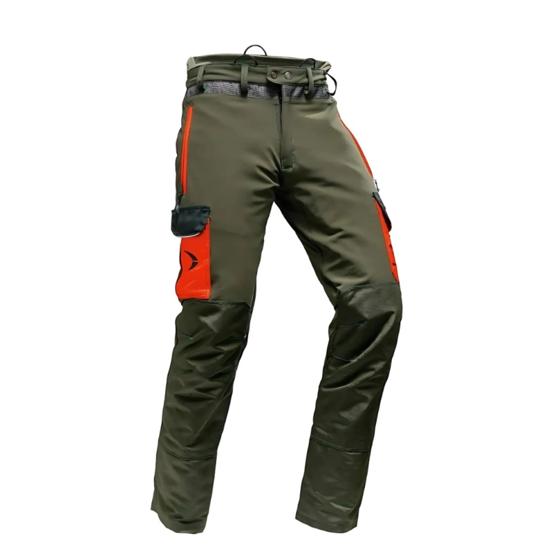 Arborist Chainsaw Trousers Olive Slim Leg Type A