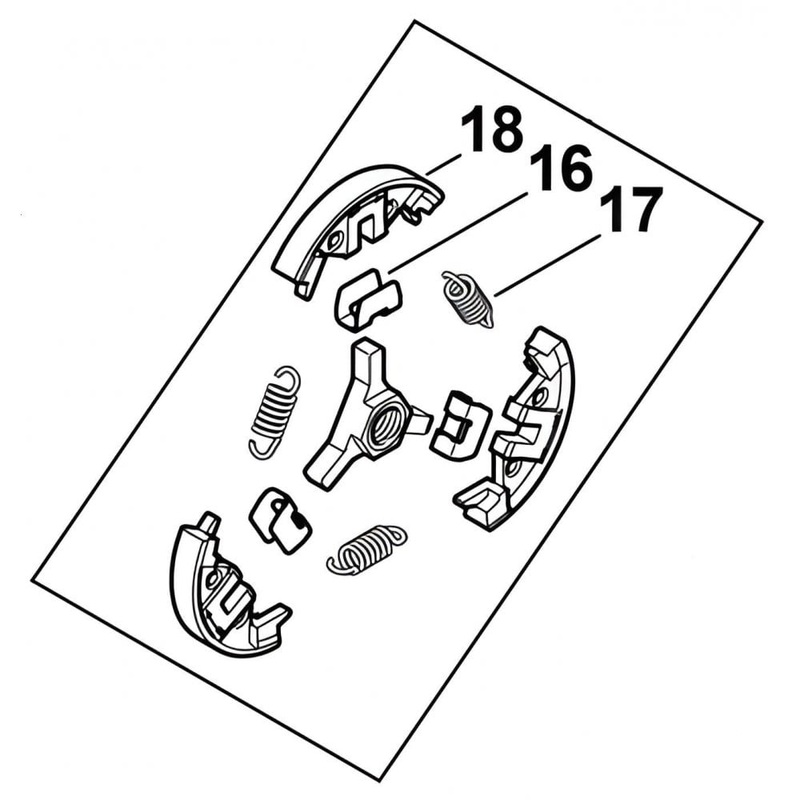 Clutch for Stihl MS 500i, MS 500i W Chainsaws
