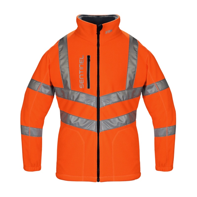 SENTINEL High-Visibility Orange Rail Fleece Jacket