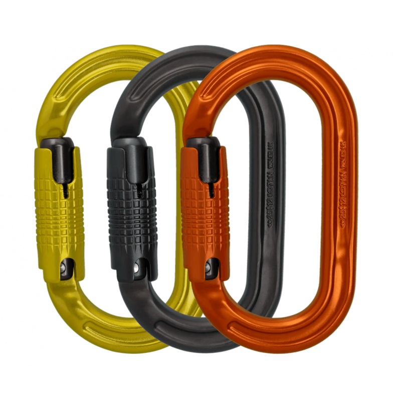 Ultra O 3 Pack Locksafe Carabiner Lime | Grey | Orange