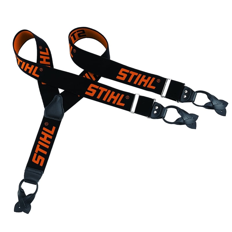 Black Button On Chainsaw Trouser Braces