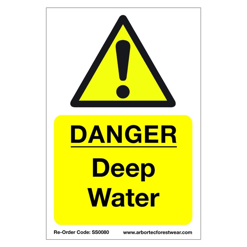 Correx Saftey Sign "DANGER Deep Water"