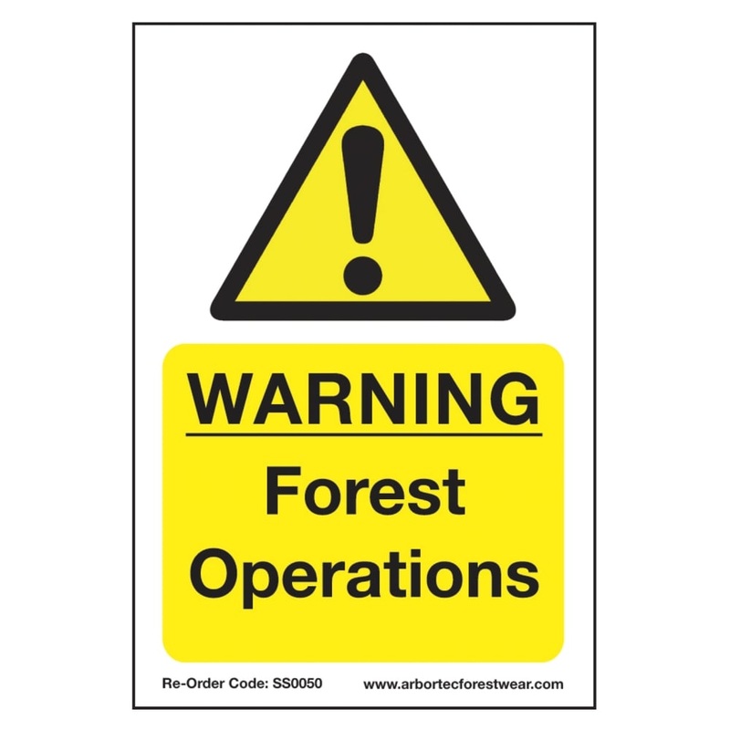 Correx Saftey Sign "WARNING Forest Operations"