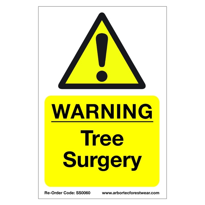 Correx Saftey Sign "WARNING Tree Surgery"