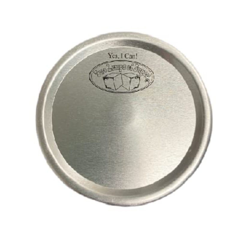Two Lumps of Sugar Mouth Jars Canning Lids, One Size, Aluminum