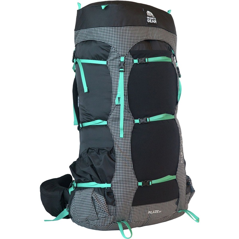 Granite Gear Blaze 60 Backpack - Women's Black/Black Gingham/Teal Regular 5000029-0014