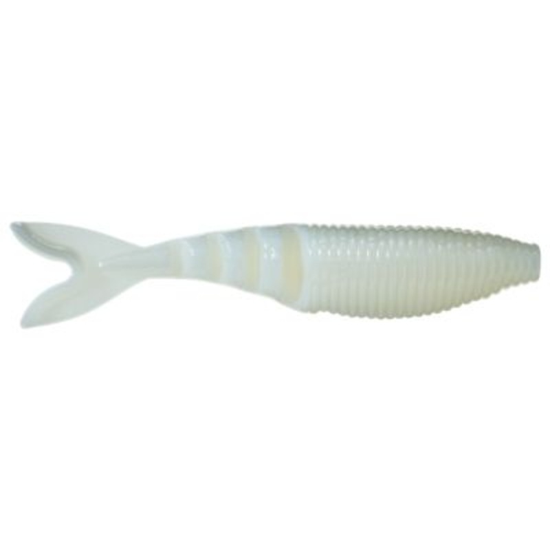 YAM-134-06-03 4 in. Zako Cream White Fishing Lure - Pack of 6