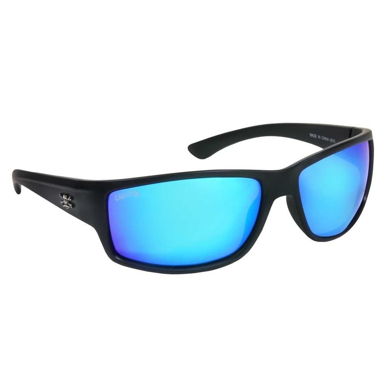 Rip Sunglasses Matte Black Frame Blue Mirror Lens 62Mm Lens