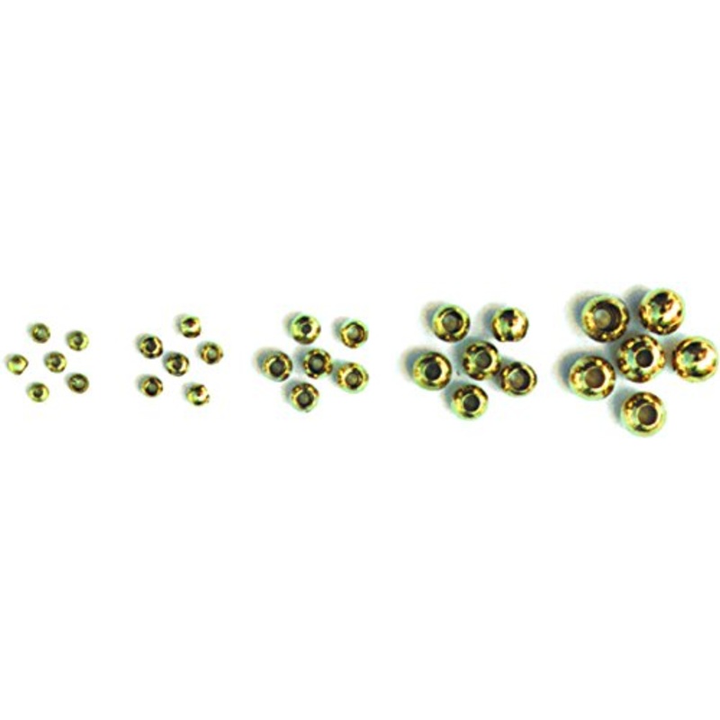XXB Cyclops Bead Eyes Brass ::: Fly Tying Material (Nickel, 3/32" 2.3Mm)