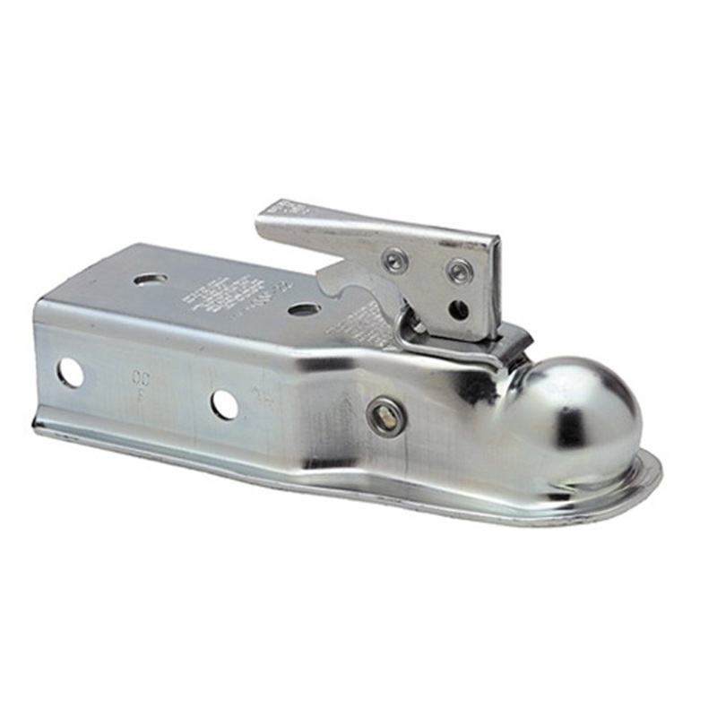 Fulton  Coupler, Ball Size 2 in. 3 in. Tongue Mount Width, Straight Channel, Zinc Finish, Rating 3, 500 Lbs. 10.50 X 4.50 X 4 in.
