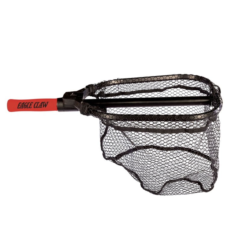 Eagle Claw Folding Net Large 33"- 75.5" Rubberized Nylon Netting